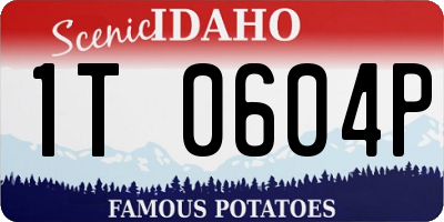 ID license plate 1T0604P