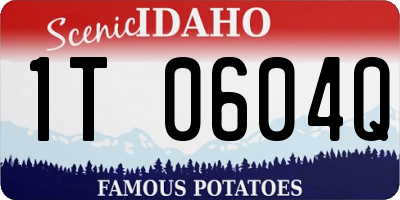 ID license plate 1T0604Q