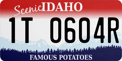 ID license plate 1T0604R