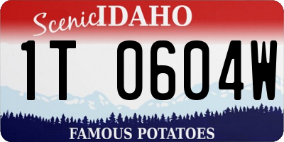 ID license plate 1T0604W