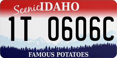 ID license plate 1T0606C
