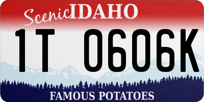 ID license plate 1T0606K