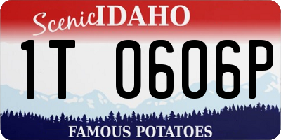 ID license plate 1T0606P