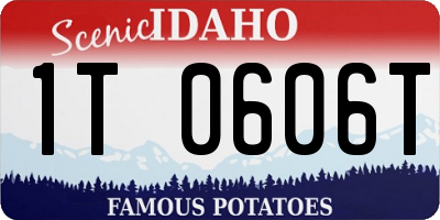 ID license plate 1T0606T