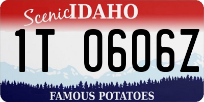 ID license plate 1T0606Z