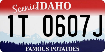 ID license plate 1T0607J