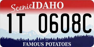 ID license plate 1T0608C
