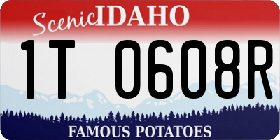 ID license plate 1T0608R