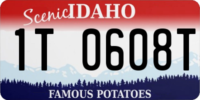 ID license plate 1T0608T