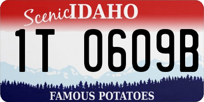 ID license plate 1T0609B