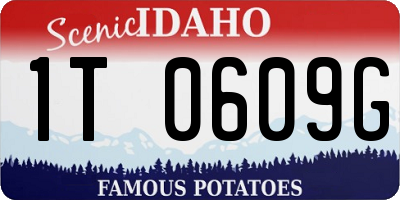 ID license plate 1T0609G