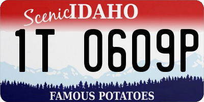 ID license plate 1T0609P