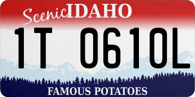 ID license plate 1T0610L
