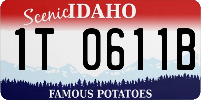 ID license plate 1T0611B