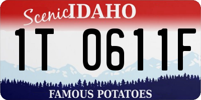 ID license plate 1T0611F
