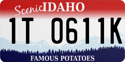 ID license plate 1T0611K