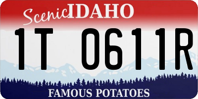 ID license plate 1T0611R