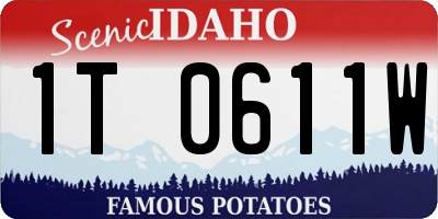ID license plate 1T0611W