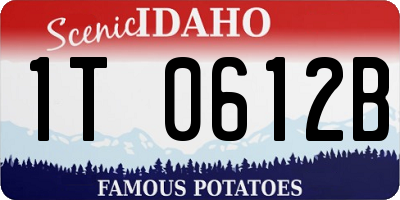 ID license plate 1T0612B