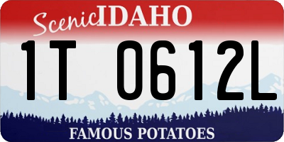 ID license plate 1T0612L