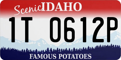 ID license plate 1T0612P