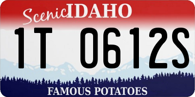 ID license plate 1T0612S