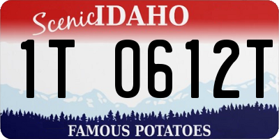 ID license plate 1T0612T