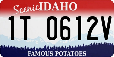 ID license plate 1T0612V