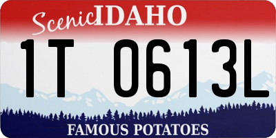 ID license plate 1T0613L