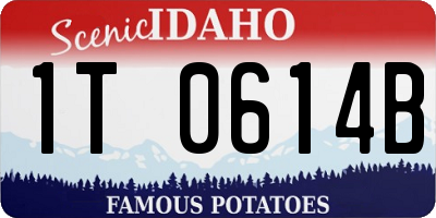 ID license plate 1T0614B