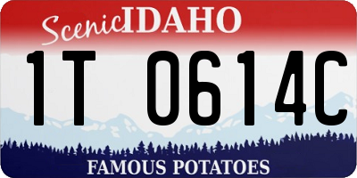 ID license plate 1T0614C
