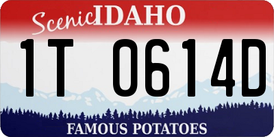 ID license plate 1T0614D