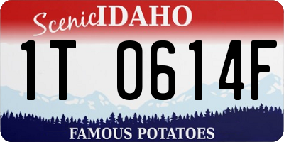 ID license plate 1T0614F