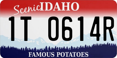 ID license plate 1T0614R