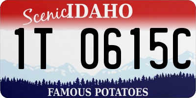 ID license plate 1T0615C