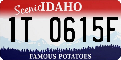 ID license plate 1T0615F