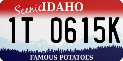 ID license plate 1T0615K