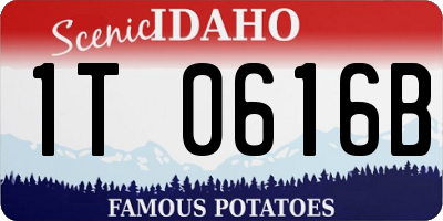 ID license plate 1T0616B