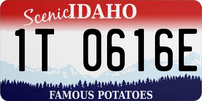 ID license plate 1T0616E