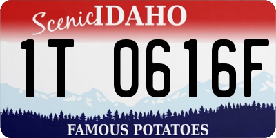 ID license plate 1T0616F