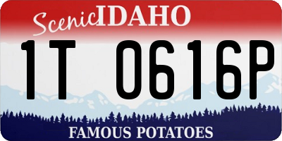 ID license plate 1T0616P