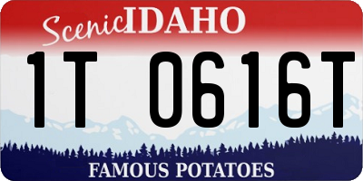 ID license plate 1T0616T