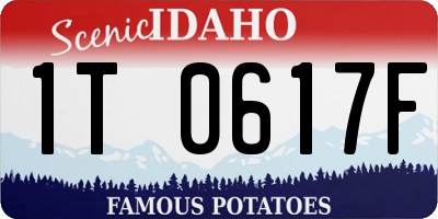 ID license plate 1T0617F