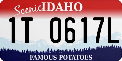 ID license plate 1T0617L