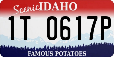 ID license plate 1T0617P