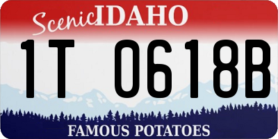 ID license plate 1T0618B