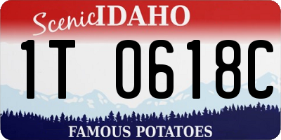 ID license plate 1T0618C