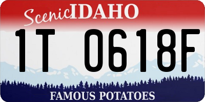 ID license plate 1T0618F