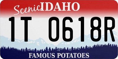 ID license plate 1T0618R