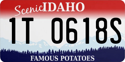 ID license plate 1T0618S